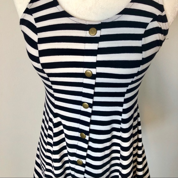 Stripe Black and White Dress - Picture 3 of 3